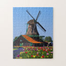 Buscar tulipanes puzzles Molino de viento
