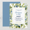 Buscar en julio invitaciones de navidad Acuarela