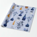 Buscar pintura vintage papel de regalo Azul