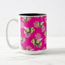 Buscar fondo amarillo tazas Floral