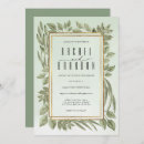 Buscar pintado a mano boda invitaciones Vegetación