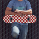 Buscar rojo retro tablas de skate Patrón
