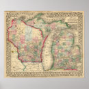 Buscar meridianos posters Michigan