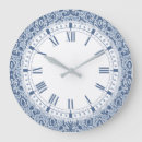 Buscar arabesco relojes de pared Azul