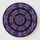 Buscar espiral relojes de pared Púrpura