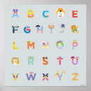 Buscar monstruo posters Alfabeto
