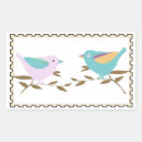 Buscar pájaro rectangulares pegatinas Para ella