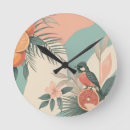 Buscar fruta tropical relojes de pared Flores