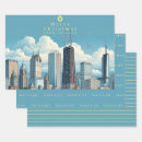 Buscar skyline papel de regalo Viajar