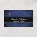 Buscar profesores sustituto tarjetas de visita Profesional