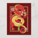 Buscar dragones rojos postales General y unisex
