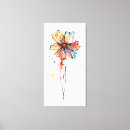 Buscar pintura abstracta de acuarela posters Naranja