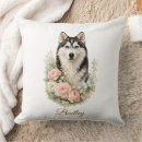 Buscar husky siberiano cojines Retrato