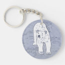 Buscar oso polar llaveros Blanco