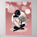 Buscar flores rosadas posters Femenino