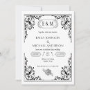 Buscar blanco y negro gótico invitaciones Para ellos