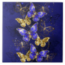Buscar zafiro azulejos Mariposas doradas