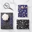 Buscar estrellas fugaces papel de regalo Azul