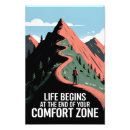 Buscar la vida comienza posters Cita motivadora