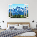 Buscar falsa ventana lienzos Paisaje