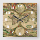 Buscar mapas antiguos relojes de pared Mapas del mundo antiguo