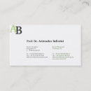 Buscar ecología tarjetas de visita Minimalista