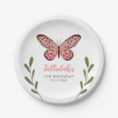 Buscar mariposas papel platos Rosa