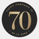 Buscar 70 o cumpleaños pegatinas Setenta