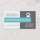 Buscar hospital veterinario tarjetas de visita 4 º veterinaria