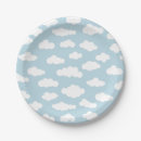 Buscar nubes papel platos Ducha de bebé