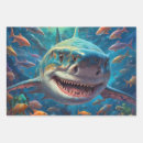 Buscar gran tiburón blanco papel de regalo Vida marina