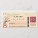 Buscar boarding pass invitaciones Vintage