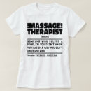 Buscar masajistas camisetas Terapeuta de masaje