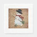 Buscar muñeco de nieve servilletas Estacional