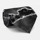 Buscar brillo de plata corbatas Negro