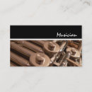 Buscar latón tarjetas de visita Músico