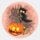 Buscar gato asustado pegatinas Gato de halloween