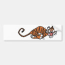 Buscar tigre pegatinas parachoque Dibujo animado