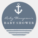 Buscar nautical baby shower pegatinas Anclar