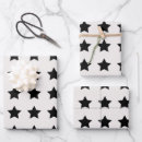 Buscar estrellas blancos y negros papel de regalo Para todos