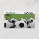 Buscar balón fútbol de tarjetas de visita Negocio