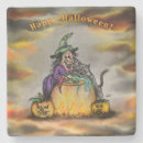Buscar bruja de halloween posavasos Gato negro