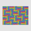 Buscar rayas del arco iris papel de seda Naranja