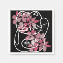 Buscar gato japonés servilletas Maneki neko