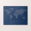 Buscar mapa del mundo puzzles Azul