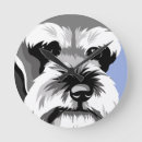 Buscar miniatura relojes de pared Schnauzers