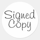 Buscar firmado pegatinas Libro