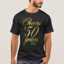 Buscar 50 años camisetas Oro