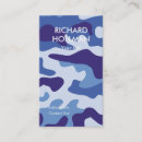 Buscar camuflaje azul tarjetas de visita Militar