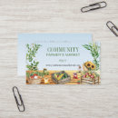 Buscar mercado tarjetas de visita Fresco de granja